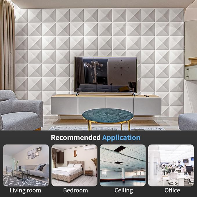 Art3d Decorative 3D Wall Panel, 32 Sq.FT PVC Interior Wall Decor - Image 5