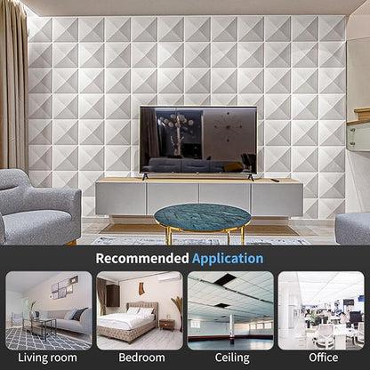 Art3d Decorative 3D Wall Panel, 32 Sq.FT PVC Interior Wall Decor - Image 5