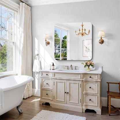 CILIBER Frameless Wall Mirror, HD Shatterproof Vanity Mirror - Image 3