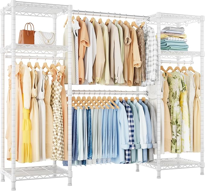 Ulif E7 Heavy Duty Garment Rack, Clothes Organizer and Storage Rack by Ulif