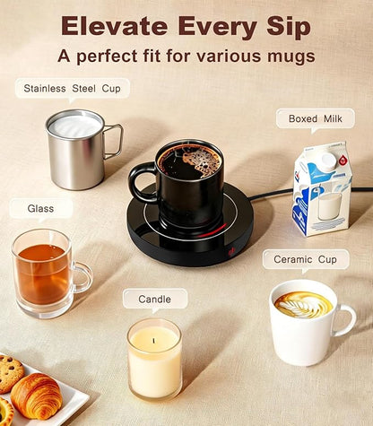 Kepwam Coffee Mug Warmer for Desk, 3-Temp Fast Heating Cup Warmer - Image 6
