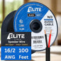 Elite 16/2 Speaker Wire 100ft, UL Listed, by InfinityCableProducts