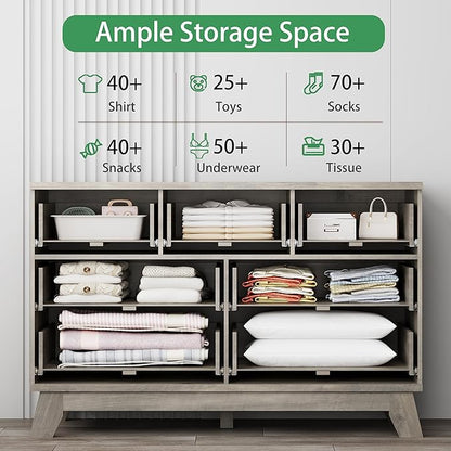 Xixini Fluted Dresser for Bedroom - Image 3