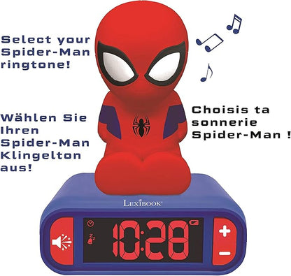 LEXiBOOK - Marvel Spider-Man Digital Alarm Clock - Boys Clock - Luminous - Image 4
