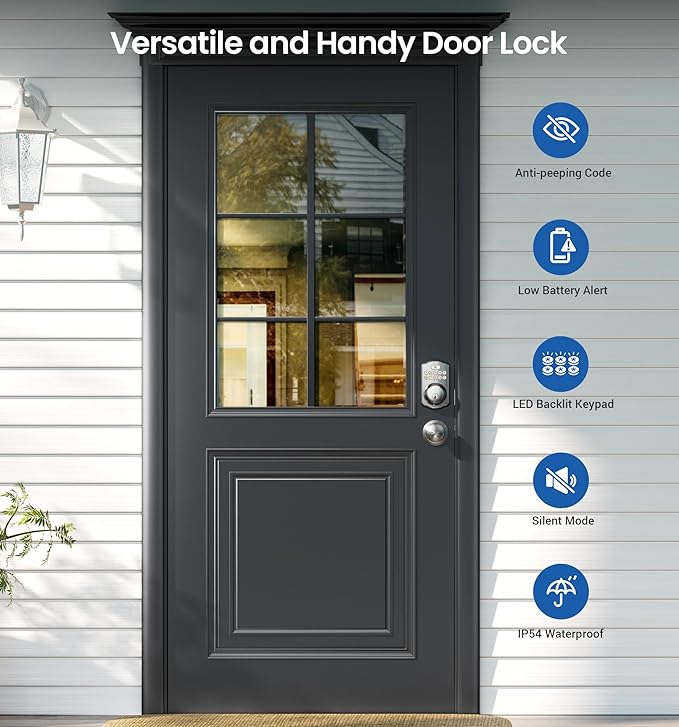 Veise Keyless Entry Door Lock - Image 4