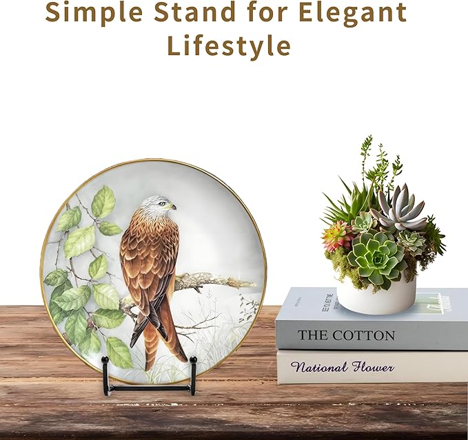 18 pcs 4.5in Plate Stands for Display, Metal Plate Holders Display Stands Can - Image 8