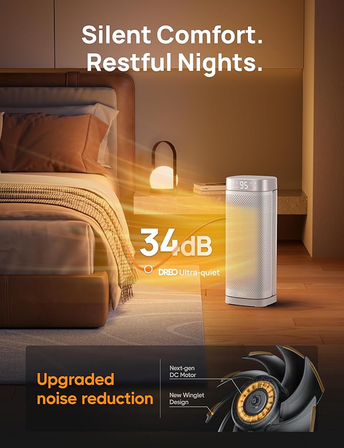 DREO Space Heaters for Indoor Use, 1500W Fast Heating Portable Heaters - Image 5