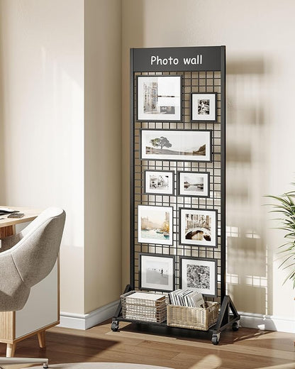 CHOEZON Grid Wall Panel, 2’ x 5.7’ Ft Floor Standing Gridwall Display Rack - Image 4