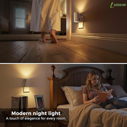 L LOHAS LED Night Light Plug in, 2 Pack, Night Lights Plug into Wall, Light - Image 4