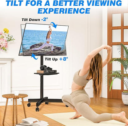 Rfiver Mobile TV Stand for 23-60 Inch LCD LED Flat/Curved Panel Screen TVs up - Image 4