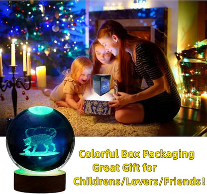 3D LED Cat Night Light, 16 Color Changing Lamp - Image 4