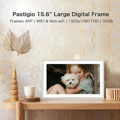 Digital Picture Frame, 15.6 Inch Frameo Digital Frame WiFi, 1920*1080 IPS FHD - Image 2