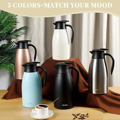 68 Oz Thermal Coffee Carafe, Stainless Steel Insulated Vacuum coffee crafts to - Image 5