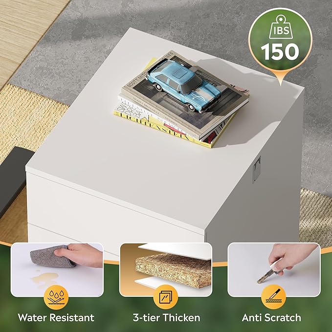 DEVAISE 3 Drawer Mobile File Cabinet - Image 6