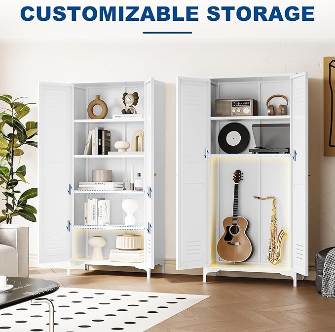 Metal Storage Cabinet-61” Tall Steel File Cabinets - Image 4