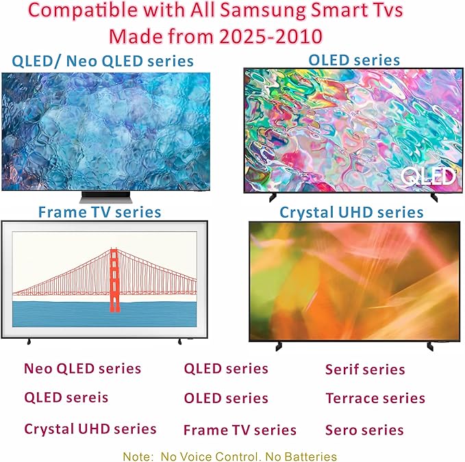 Replacement Remote for Samsung TV, Universal Remote Control for Samsung Smart - Image 3
