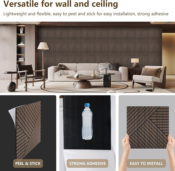 ARMURO 4 Packs Acoustic Wall Panels - Image 5