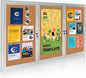 Lockable Outdoor Enclosed Bulletin Board, Weatherproof Cork Noticeboard by EnclosedBulletinBoard