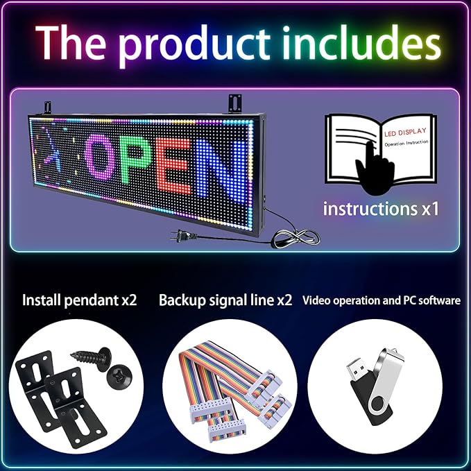 Led Sign Custom Programmable Scrolling Outdoor Digital - Image 8