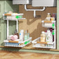 Kitstorack Under Sink Organizer, 2 Packs 2 Tier Under Sink Organizers and by Kitstorack