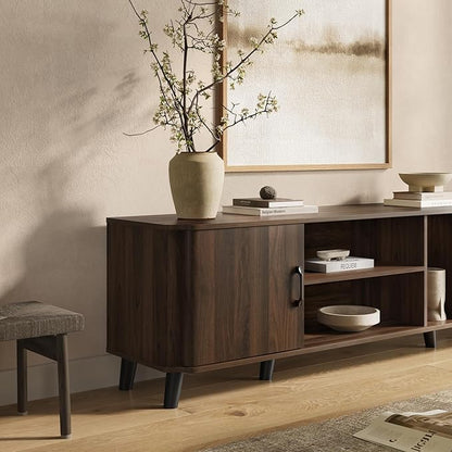 LuxenHome 70 Inch TV Stand, Mid Century Modern TV Stands - Image 7
