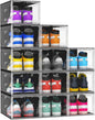 10 Pack Hard Sturdy Thickened Rigid XX Large Shoe Storage Organizer by MCIJRJOI