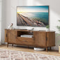 Mxtxmy 70" Fluted TV Stand for Tvs up to 80", Mid-Century Modern Entertainment by Mxtxmy