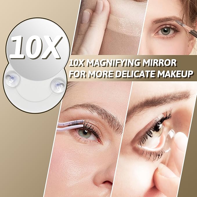 FENNIO Vanity Mirror with Lights, 3 Color Modes & Brightness Adjustable - Image 5