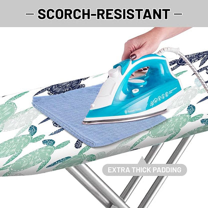 Extra Thick Ironing Board Cover and Pad, Sea Turtle 15x54 Ironing Board Cover - Image 4