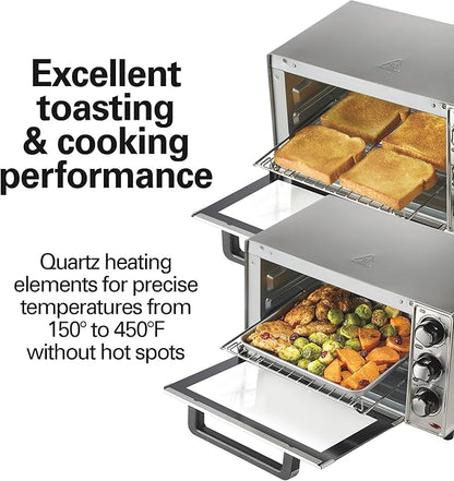 Hamilton Beach Countertop Toaster Oven & Pizza Maker Large 4-Slice Capacity - Image 2