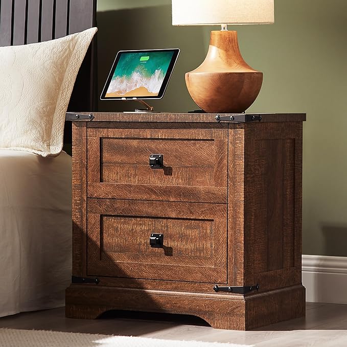 T4TREAM 24" Farmhouse Nightstand - Image 2