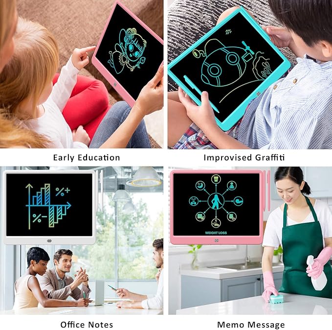 FLUESTON LCD Writing Tablet, Doodle Board Toys Gifts - Image 4