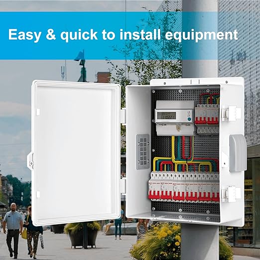 Outdoor Waterproof Electrical Junction Box, ABS Water Resistant Enclosure - Image 4
