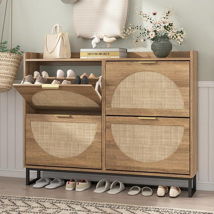 Maupvit Large Rattan Shoe Storage Cabinet by MaupvitFurniture