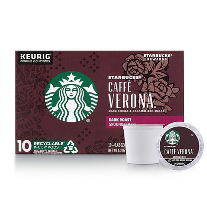 Starbucks Dark Roast K-Cup Coffee Pods — Caffè Verona by StarbucksCoffee