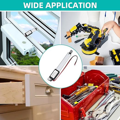 NORJIN 12V Mini Electric Linear Actuator 3" Stroke, Speed 15mm/s, Linear Motion - Image 6