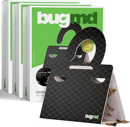 BugMD Clothes & Pantry Moth Traps – Sticky Glue Pheromone-Based Repellent by BugMD