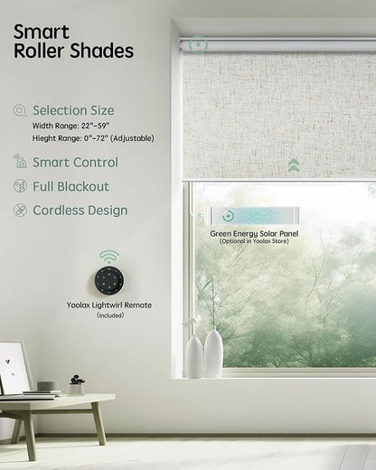 Yoolax Motorized Blinds with Remote, Automatic Window Blinds Compatible with - Image 2