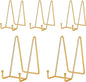 IBosins 5 Pack 6 Inch Plate Holder Display Stands, Metal Gold Frame Stand by IBosins
