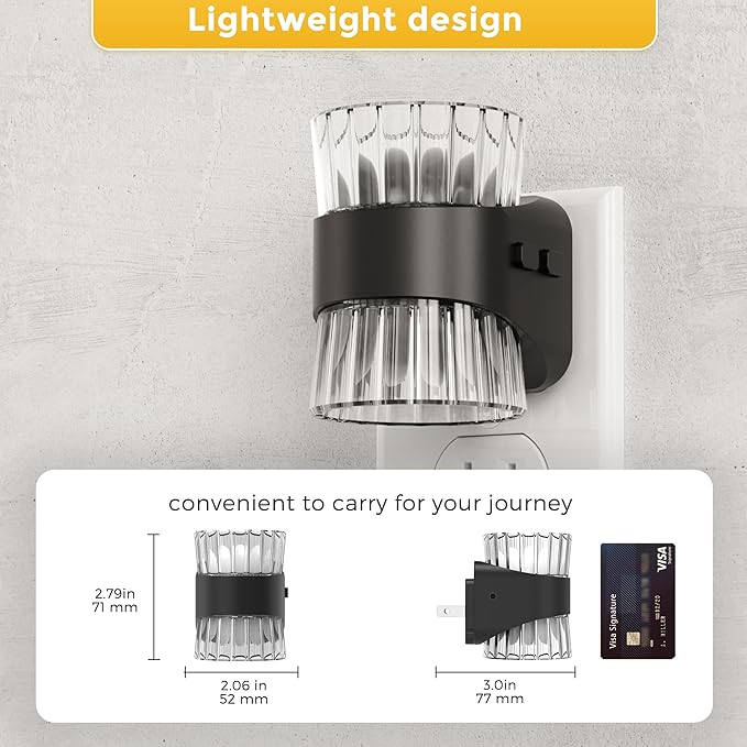 L LOHAS LED Night Light, Modern Night Lights Plug into Wall, 2 Pack - Image 3