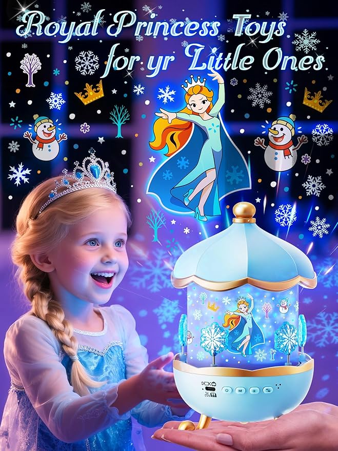 Frozen Toys, 15 Music+16 Films+315 Colors Night Light - Image 6