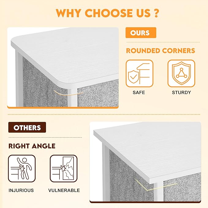 Curved Profile Dresser for Bedroom, Chest of Drawers, 5 Storage Drawers - Image 4