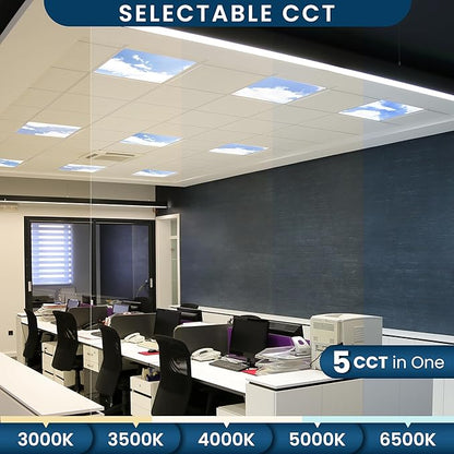 4 Pack 2x4 LED Flat Panel Light Drop Ceiling Fixture - Image 5