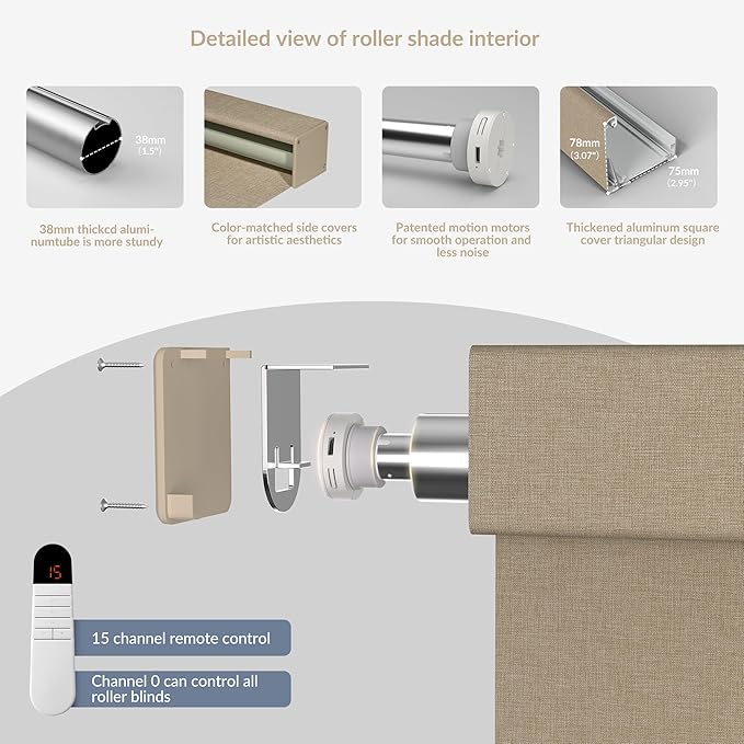 Boolegon Motorized Roller Blinds - Image 5
