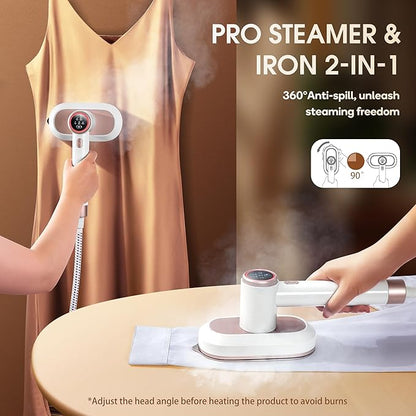Newbealer 2In1 Pro Steam Station Iron, 1550W Turbocharged Steam - Image 7