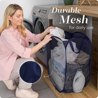 Handy Laundry Collapsible Mesh Pop Up Hamper - Image 5