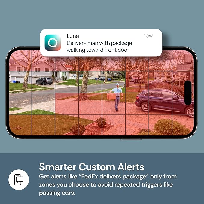 Luna 2K QHD Security Camera Indoor/Outdoor, 2.4GHzWired IP65 WiFi Camera - Image 5