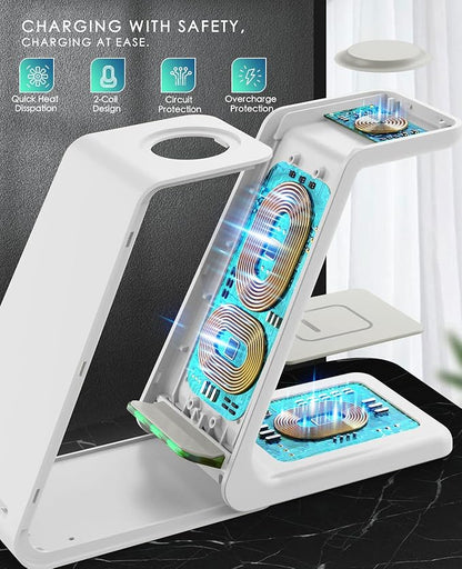 3 in 1 Wireless Charging Station, 2026 Upgraded Fast Desk Charger Station - Image 5