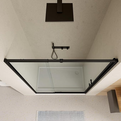 44-48" W x 71" H Pivot Shower Door, Pivot Semi-Frameless Swing Glass Shower Door - Image 8