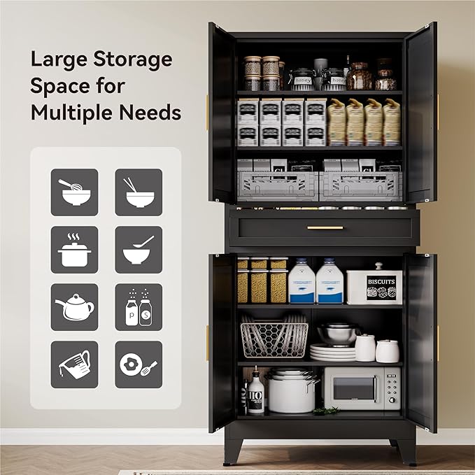 COFaR 71" Modern Pantry Cabinet - Image 6